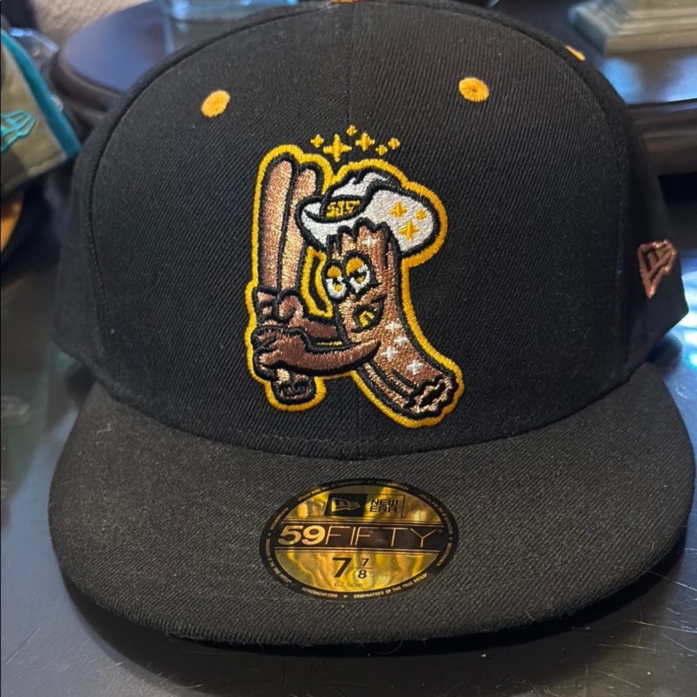 New Era San Jose Churros Black Baseball Cap ( Fitted 7 7/8 ). San Jose Giants